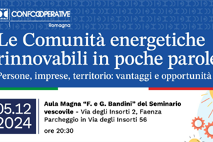 "Le comunità energetiche in poche parole", l'appuntamento a Faenza