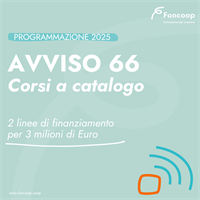 Foncoop cambia le regole, via ai Corsi a catalogo per una dotazione complessiva di 3 milioni