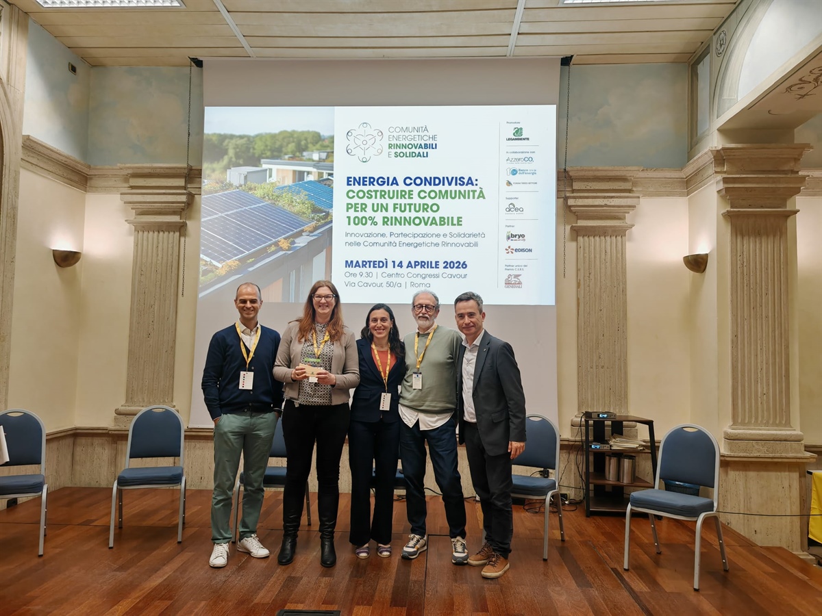 Energia, alla cooperativa KönCeRT il premio "Comunità Energetiche Rinnovabili e Solidali 2026"