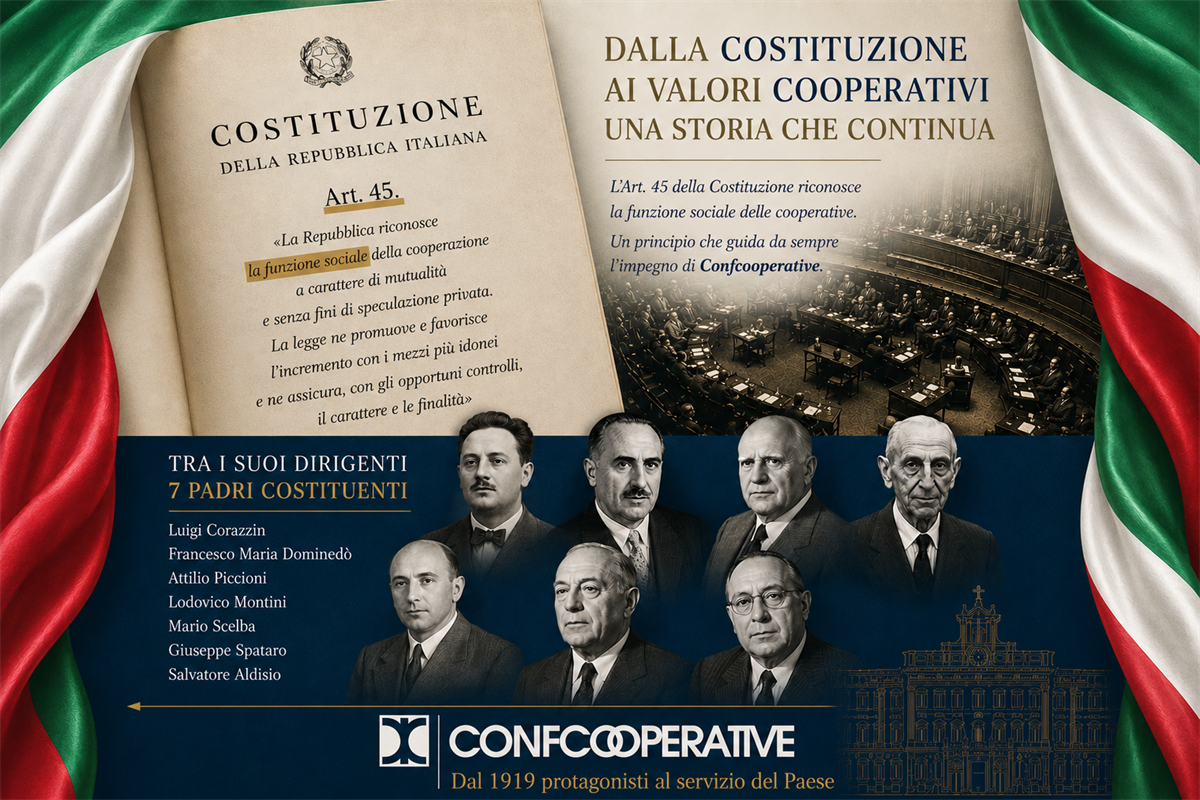 2 Giugno, Confcooperative e la Repubblica: radici comuni, futuro condiviso e sei milioni di posti di lavoro in 80 anni