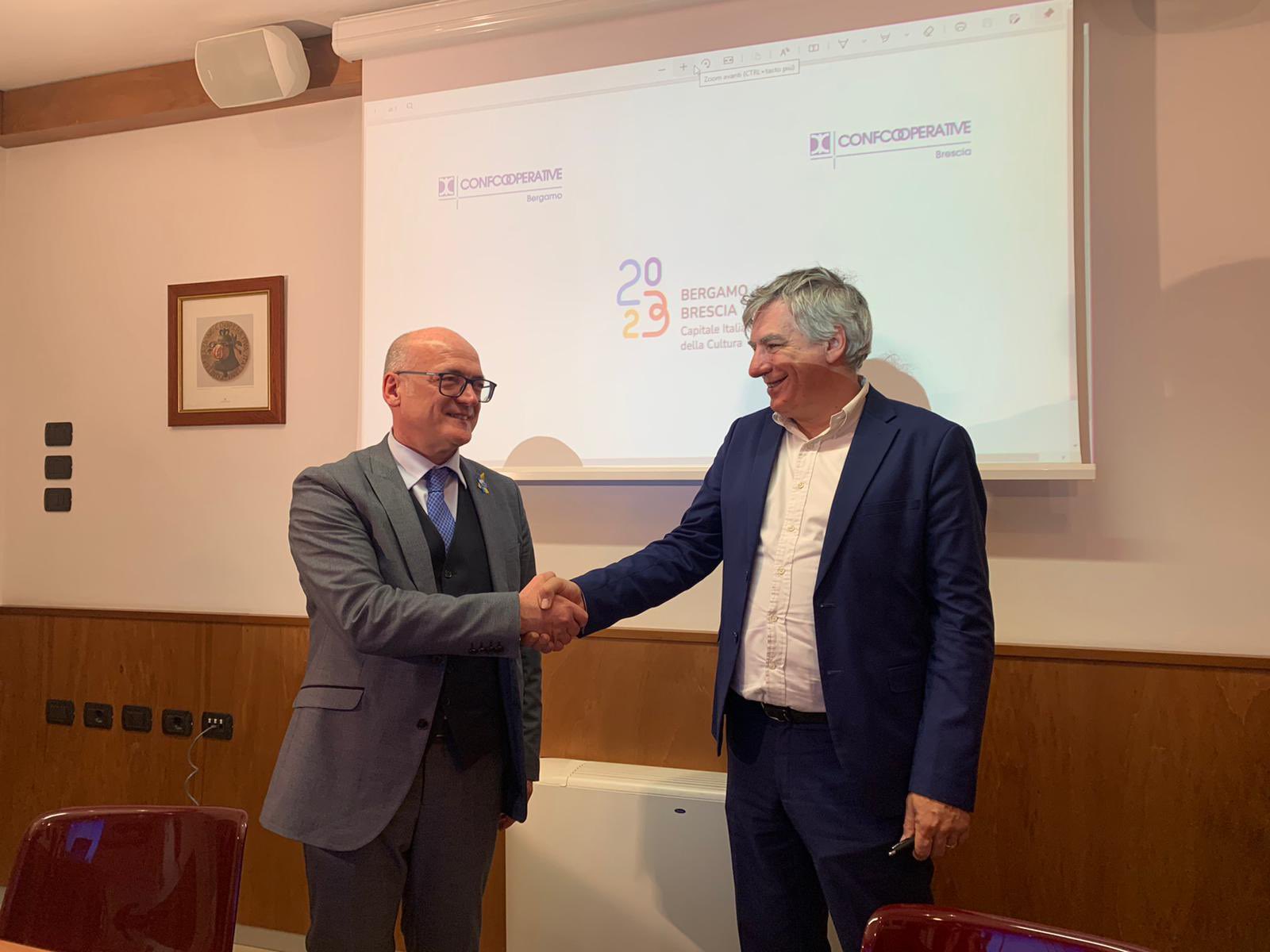 Capitale cultura 2023, protocollo tra Bergamo e Brescia